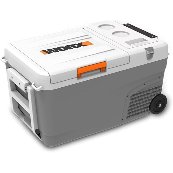 Worx WX876.9 – Nevera portátil a batería 20V PowerShare, -20 °C a +20 °C, sin batería ni cargador