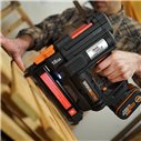 Grapadora a Batería Worx WX844.9 | corona estrecha 18GA | Hasta 40 mm | 80 grapas/min | PowerShare 20V | solo herramienta