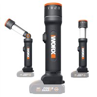Worx WX027.9 – Linterna LED 4 funciones 20V PowerShare, solo herramienta