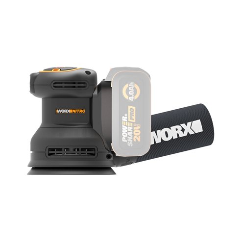 Lijadora Roto-Orbital a Batería WORX WX823.9 | 20V | Brushless | Ø125 mm | 3 Velocidades | sin Batería ni Cargador