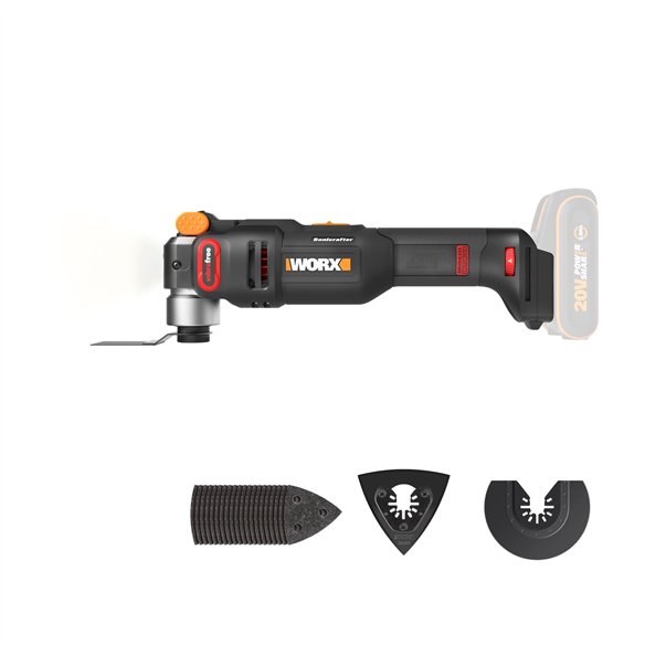 Multiherramienta Oscilante a Batería WORX WX698.9 | 20V | Brushless | Sin Batería ni cargador