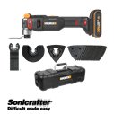 Multiherramienta oscilant a Bateria WORX WX698 | brushless | 2 Baterías de 2,0 Ah, Cargador y maletín