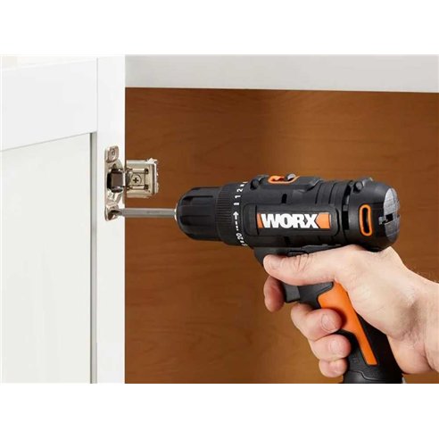 Taladro atornillador WORX WX100.9 | 20V PowerShare | 30 Nm | 10 mm | 2 velocidades | LED | sin batería/cargador
