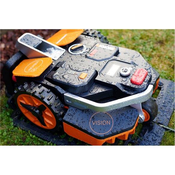 Robot cortacésped WORX WR206E | sin cable perimetral | 600 m² | cámara + IA | batería 2,0 Ah + cargador