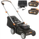 Cortacésped a Batería WORX WG745E | 40V (2x20V) | 41 cm | 2 Baterías 4,0 Ah y Cargador