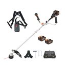 Desbrozadora WORX WG084E | 40V (2x20V) | Brushless | 38 cm hilo / 25,5 cm disco | 2 Baterías 4,0 Ah y Cargador