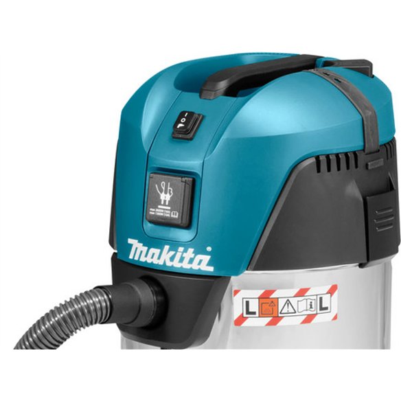 Aspirador industrial Makita VC3011L | 1000 W | 30 L | clase L | toma para herramienta | Push&Clean