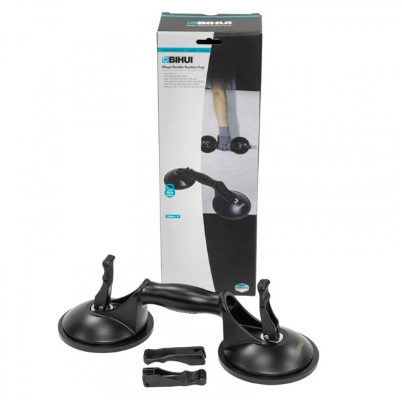 Ventosa Manual Doble BIHUI SCDB4 | Cuerpo Aluminio | Hasta 85 kg