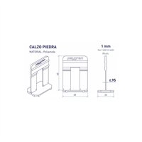 Calzos Peygran para Piedra LS Classic 1mm | Bridas Nivelación Piedra o Baldosas hasta 30mm | Cuña Estrecha 2