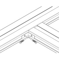 Accesorios P.E. Escuadra Ensamblaje Rastrel 25 uds 2