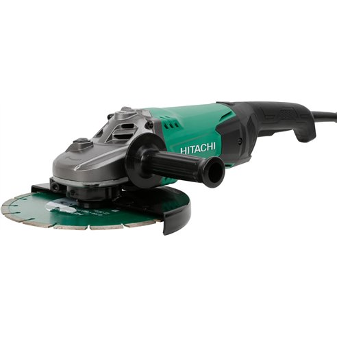 Amoladora Hikoki G23STWE - 230 mm - 2.000 W - Motor con protección contra polvo - Incluye disco de diamante