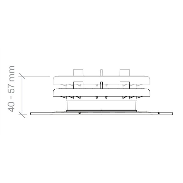 Plot Peygran XSP3 Pro | Altura 40 - 57 mm | Inclinación 0 - 3%