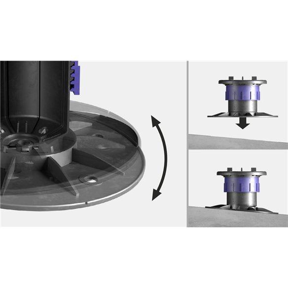 Plot Peygran XSP6 Pro | Altura 120 - 160 mm | Inclinación 0 - 5%