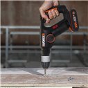 Martillo, Taladro y Atornillador a Batería Worx H3 - WX394.6 - 1,5J - 20V - Incluye 2 Baterías 2Ah, Cargador y Maletín
