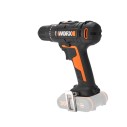 Worx WX370.9 – Taladro percutor a batería 20V PowerShare, portabrocas 13 mm, 2 velocidades, solo herramienta