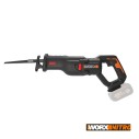  Sierra sable Brushless 20V Worx | PowerShare | WX516.9 - Sin batería, ni cargador | Motor sin escobillas, patín pivotante ajust