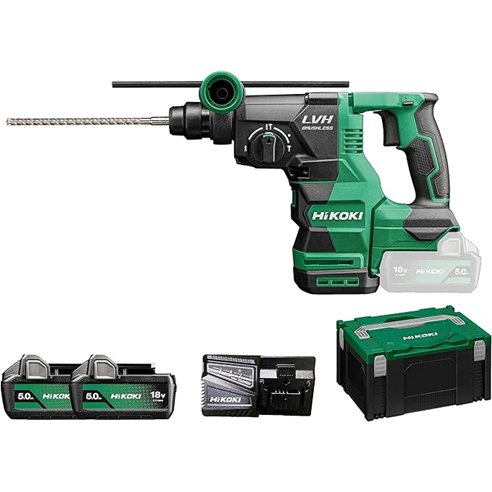 Martillo 3 modos Hikoki DH1826DAWPZ - 3.2J - Con 2 baterías de 18V - 5Ah