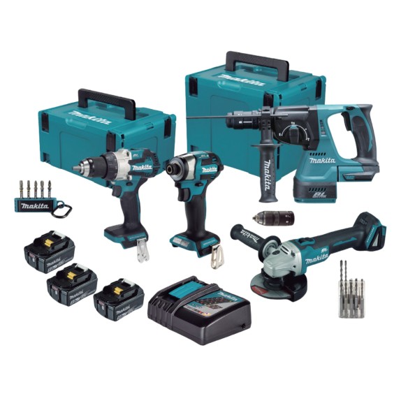Combo 4 Machines 18V LXT Makita DLX4195JX1