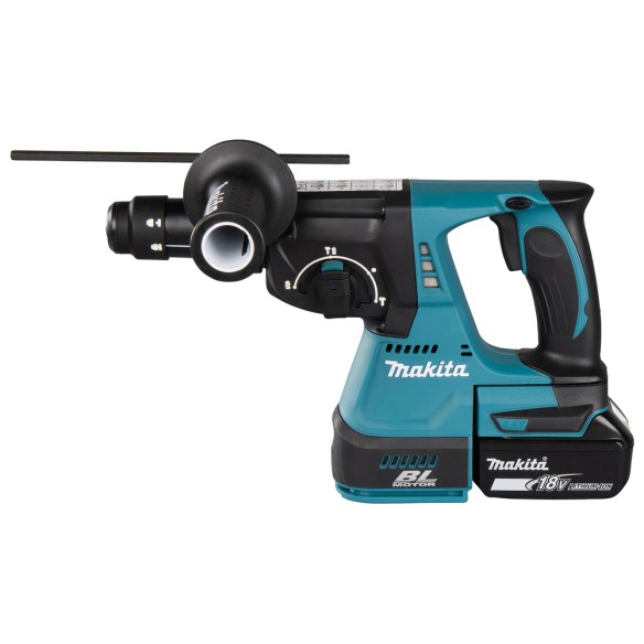 Kit Combo 2 Máquinas Makita 18V Brushless | DLX2125TJ1 | 2x 5,0Ah + DC18RC + Makpac 3+4