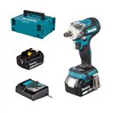 Llave de impacto Makita DTW301RTJ | 18V LXT | 330 Nm | 2x 5,0Ah + DC18RC + Makpac 2