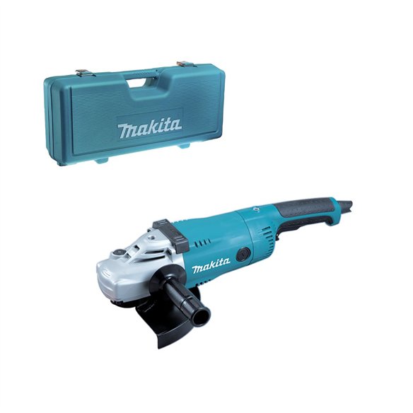 Amoladora Makita GA9020RKD - 230 mm - 2.200 W - Mango ajustable, antivibración