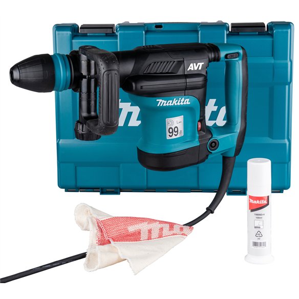 Martillo demoledor Makita HM0871C | SDS-MAX | 1100 W | 8,1 J | AVT + maletín PVC