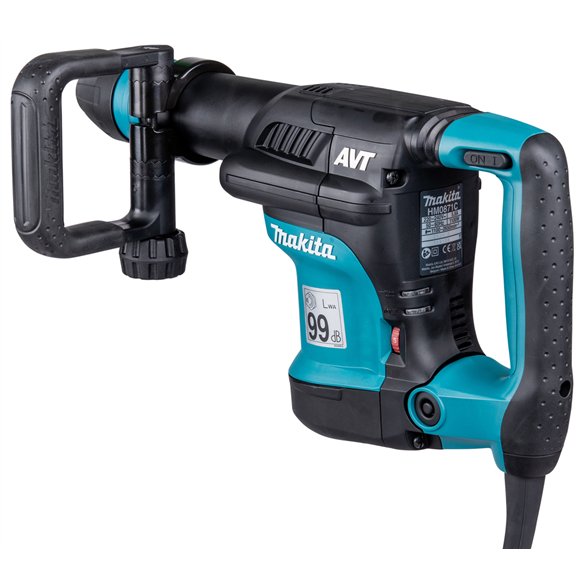 Martillo demoledor Makita HM0871C | SDS-MAX | 1100 W | 8,1 J | AVT + maletín PVC