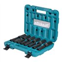 Juego de Vasos de Impacto Largos Makita E-16586 | 14 Piezas 1/2" CR-MO Impact Black