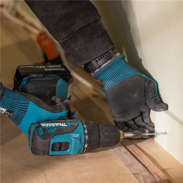 Taladro Atornillador Makita DDF490WVE | 18V Brushless 65 Nm + 2x 2,0Ah + DCB18WA + Maletín PVC