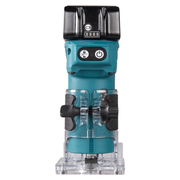 Fresadora Makita DRT52SF | 18V Brushless 6 mm + 3,0Ah + DC18SD + Maletín PVC