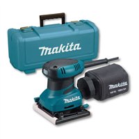 Lijadora Orbital Makita BO4556K | 200 W | 114 x 140 mm | Compacta y Silenciosa con Maletín