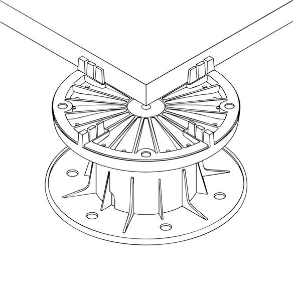 Plot Regulable Peygran BSP1 | 35-50 mm | para Pavimento Elevado Exterior