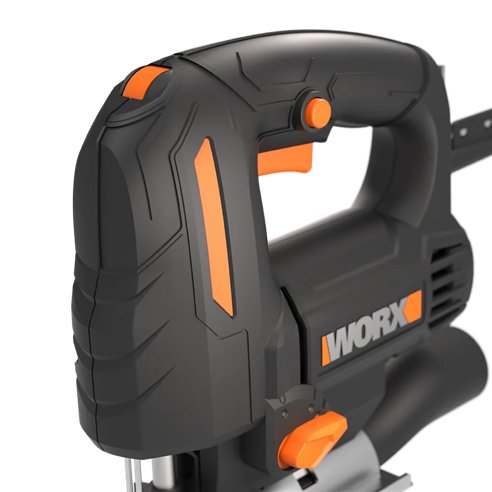 Worx WX463 – Sierra de calar 550W, 4 posiciones pendulares, cambio rápido de cuchillas, incluye maletín y accesorios
