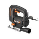 Worx WX463 – Sierra de calar 550W, 4 posiciones pendulares, cambio rápido de cuchillas, incluye maletín y accesorios