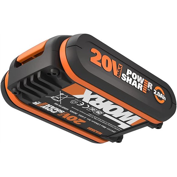 WORX WA3639 - Batería de 18 V (20 V máx.) 2.0 Ah con indicador de batería