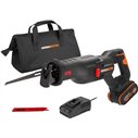 Sierra Sable Worx WX516 20V Brushless | PowerShare | 300 mm | 4,0Ah + Cargador + Bolsa