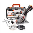 Sierra circular WorxSaw XL 46mm, 800W Worx | WX437 | Guía láser, sistema de aspiración integrado, rápido ajuste de profundidad,