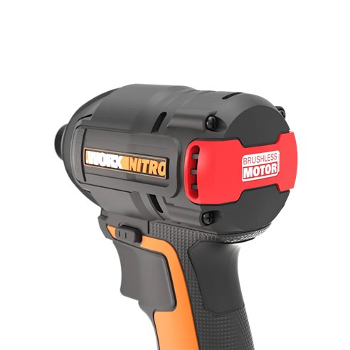 Worx WX265.9 Nitro – Atornillador de impacto 20V, motor sin escobillas, 200 Nm, solo herramienta