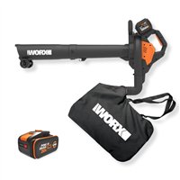 Aspirador Soplador de Hojas Worx WG583E | 40V 2x20V | Bolsa 35 L | Con 2 Baterías