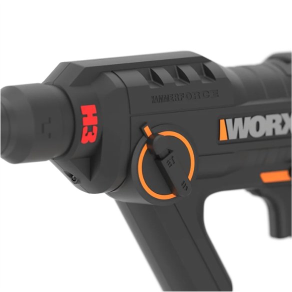 Martillo Perforador a Batería Worx WX391.9 | 20V PowerShare | 1,2 J | SDS-Plus | Sin Batería ni Cargador