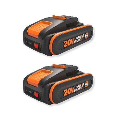Pack de 2 Baterías Worx WA3639.2 | 20V PowerShare | 2,0Ah | Iones de Litio