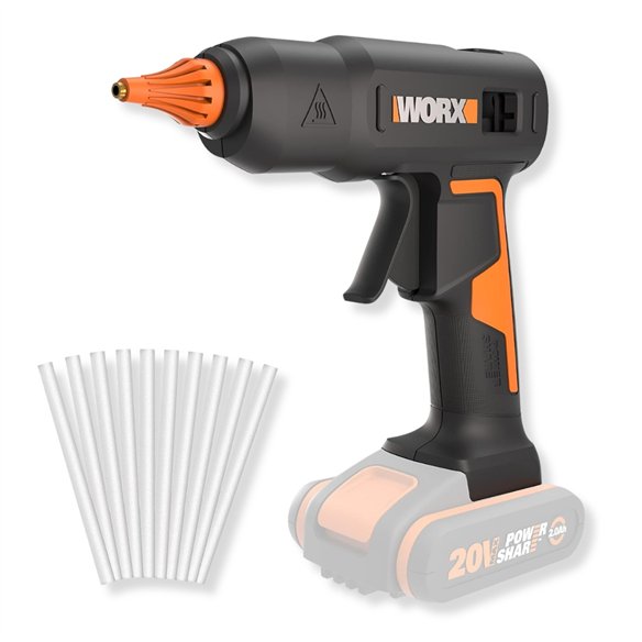 Pistola de Pegamento a Batería Worx WX045.9 | 20V PowerShare | 200 °C | Sin Batería ni Cargador