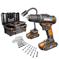 Taladro Atornillador Worx WX977 20V | 30 Nm | Linterna Flexible | 2 Baterías