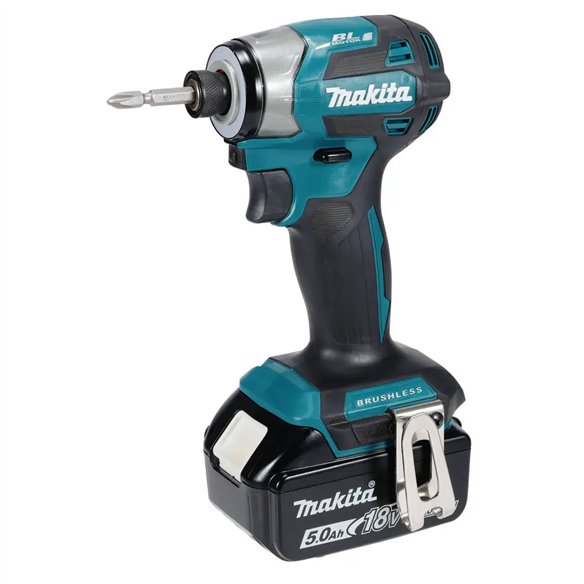 Atornillador de impacto Makita DTD173RTJ 18V LXT Brushless 180 Nm con 2 baterías 5,0Ah y Makpac