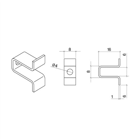 Grapas Omega Peygran 15 mm para Aplacado de Fachada | Con Taco y Tornillo Inox | Caja 100 Uds.