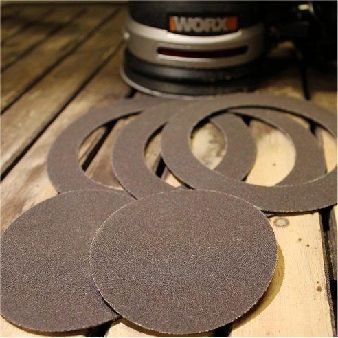 WORX WA2063 Set de 15 Lijas Ø125 mm Grano 180 para WX655