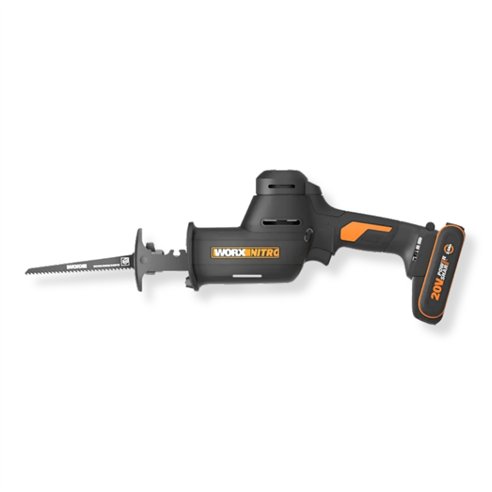 WORX WX501 Sierra Sable NITRO Brushless 20V 26 mm con Batería 2,0 Ah y Maletín