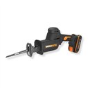WORX WX501 Sierra Sable NITRO Brushless 20V 26 mm con Batería 2,0 Ah y Maletín