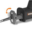 WORX WX501 Sierra Sable NITRO Brushless 20V 26 mm con Batería 2,0 Ah y Maletín