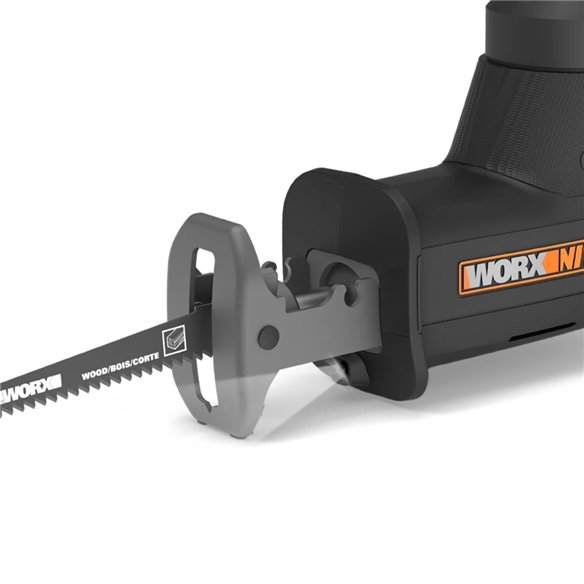 WORX WX501 Sierra Sable NITRO Brushless 20V 26 mm con Batería 2,0 Ah y Maletín